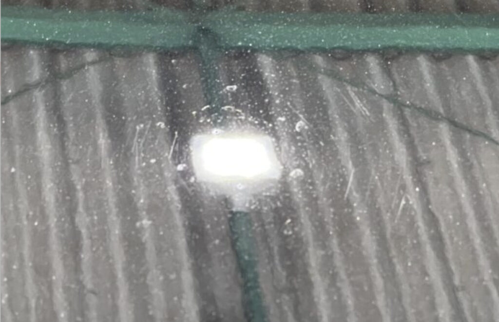 コーティング施工前の水染み