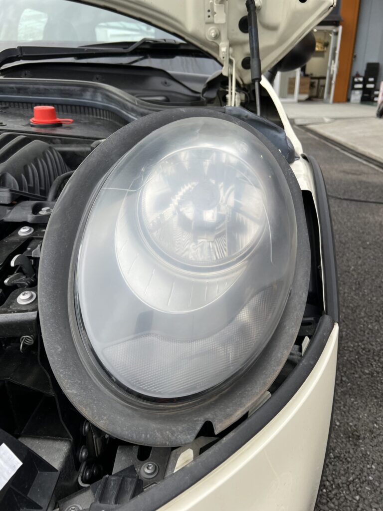 劣化した部分を削り表面を整えた画像①